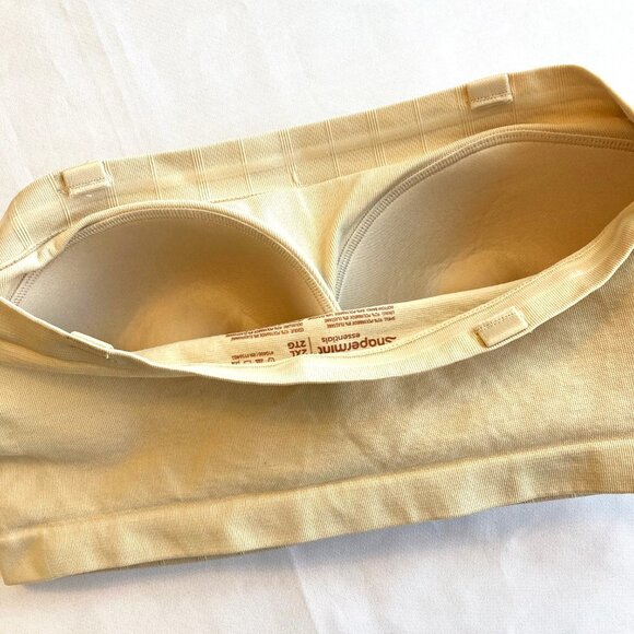 SHAPERMINT Convertible Strapless Bandeau Bra 2XL Beige 10400 NWT - Picture 8 of 9